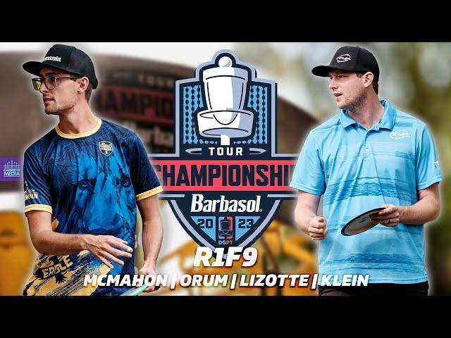 2023 Disc Golf Pro Tour Championship | R1, F9 FEATURE | McMahon, Orum, Lizotte, Klein | Gatekeeper