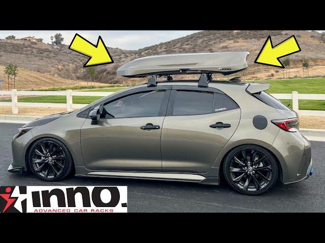 HOW TO INSTALL ROOF RACKS AND INNO WEDGE PLUS CARGO BOX I TOYOTA COROLLA HATCHBACK 2019/20/21/22