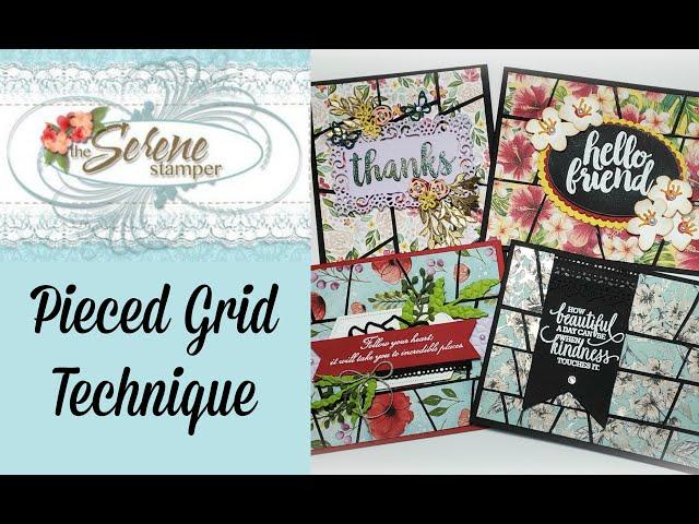 Pieced Grid Technique with Designer Series Paper