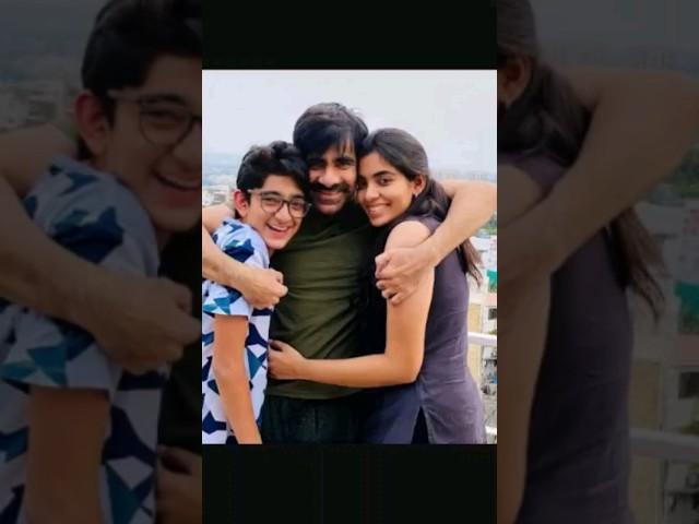 Ravi Teja with His Family Mother Rajya Lakshmi Wife Kalyani Teja Daughter Mokshadha Son Mahadhan