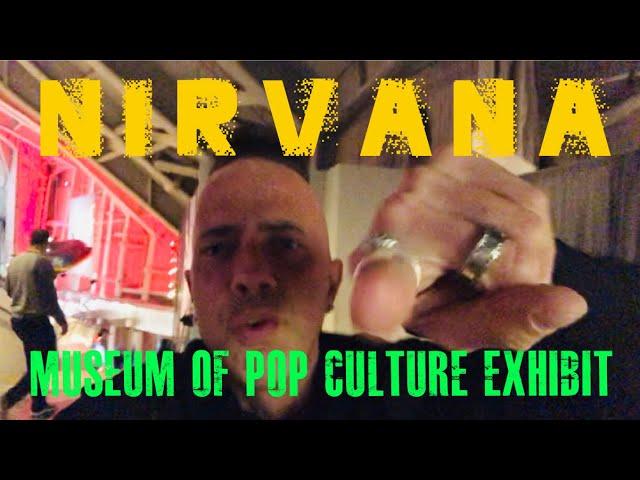 NIRVANA Seattle MoPOP Exhibit |Smashed Guitars, Rare Photos, Clothing, Lyrics| And Hendrix Too