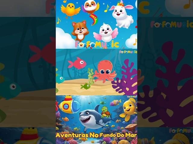 Aventuras no Fundo do Mar – Música Infantil Divertida e Encantadora! #music #babyshark #infantil