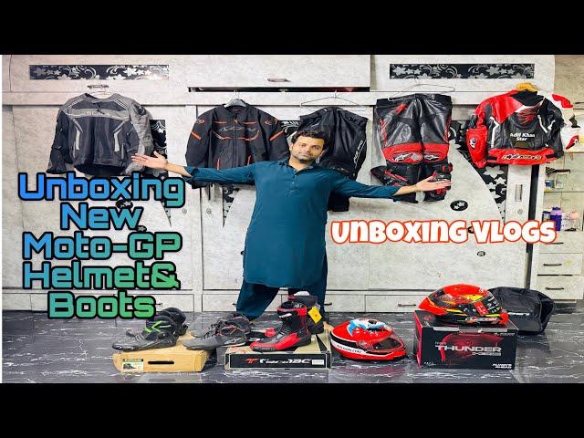 Unboxing My New Moto-GP Helmets & Boots|| Reveal All Gears 