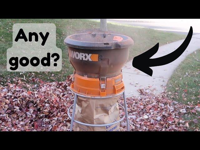 I bought a Worx leaf mulcher to help clean leaves off my yard