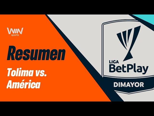 Tolima vs. América (resumen y goles) | Liga BetPlay 2024-2 | Cuadrangulares - Fecha 3