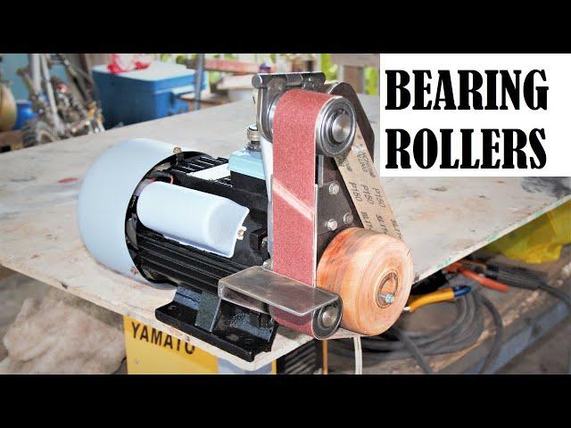 Making a Powerful Belt Sander Using Bearings