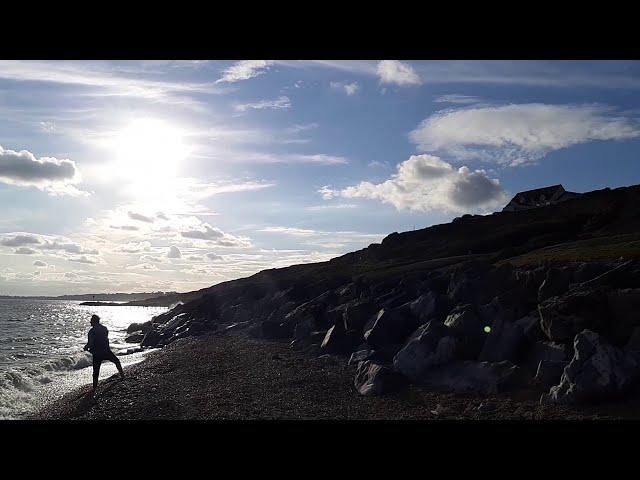 #England #Barton #Sea #Love sunset