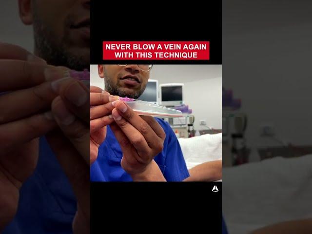 Never Blow a Vein Again With This Technique | #shorts #ivcannulation #anesthesiology #nurse