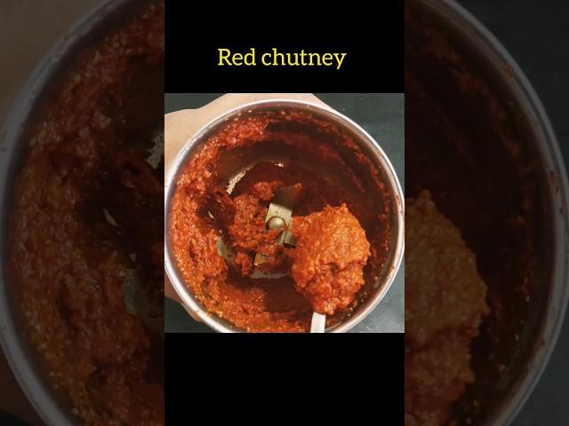Red chutney recipe for masala dosa/ Masala Chutney for masala dosa #shorts #redchutney