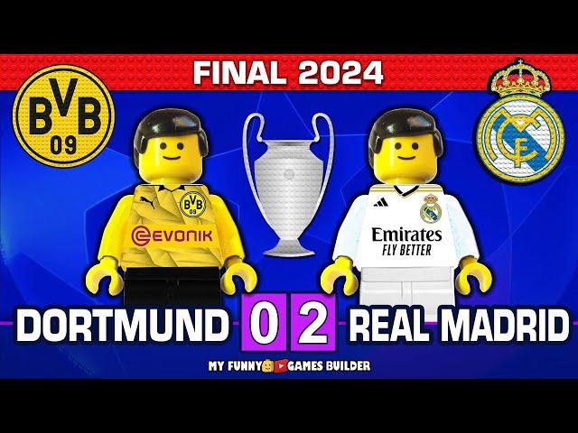 Champions League Final 2024 • Borussia Dortmund vs Real Madrid 0-2  Goals Highlights Lego Football