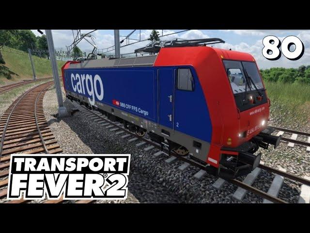 Transport Fever 2 S12/#80: Mit der SBB-Cargo geht's zur Maschinenfabrik und dort müssen LKW's her