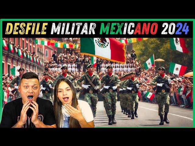 ¡IMPRESIONANTE! Reaccionando CON MI NOVIA al Desfile Militar de MÉXICO 2024 