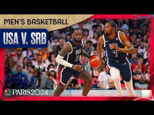 Team USA men's basketball starts Olympic run with HUGE win over Serbia | Paris Olympics