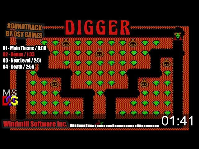 Digger OST | 1983 | MS-DOS - all soundtrack in one video