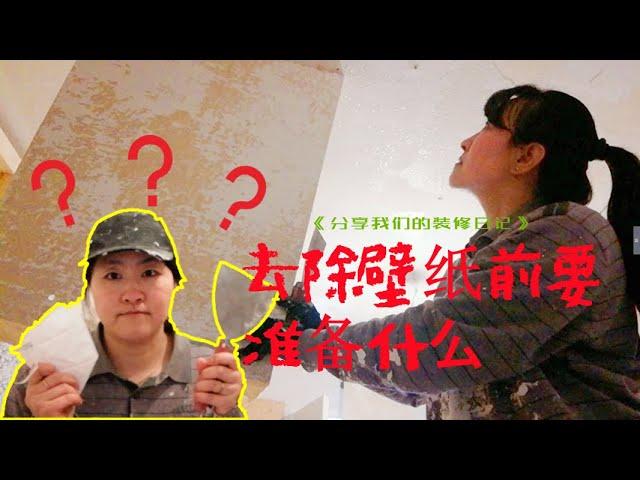 德国旧房翻新装修，自己动手去除壁纸前要准备什么？和你一起分享我们的装修日记|Renovation of old houses in Germany，