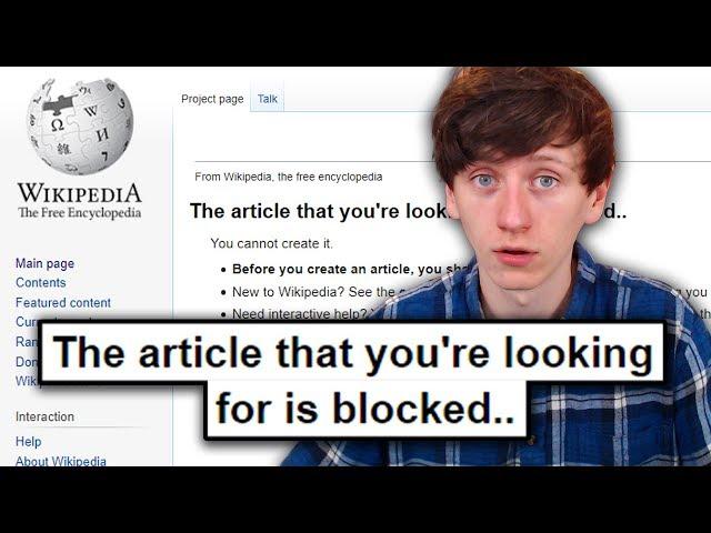 I got permanently banned from Wikipedia..