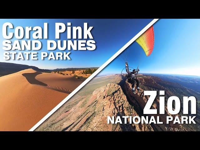 Coral Pink Sand Dunes State Park and Zion National Park