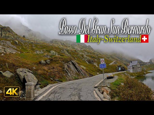 Driving across the 2,469 meter high Great St Bernard Pass | From Italy to Switzerland