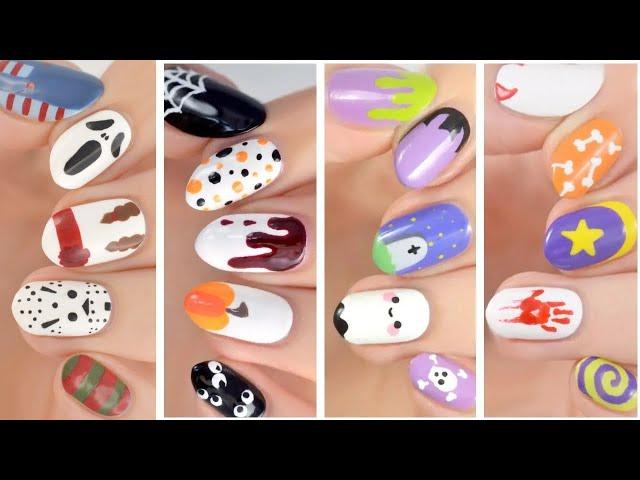 Nail Art For Halloween  Quick & Easy Last-Minute Nail Design Compilation For Halloween!