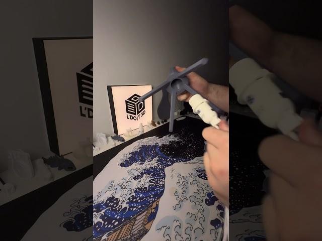 Fully 3D printed lamp with a unique Wave style shade!Designed for modern spaces  #3dprinting