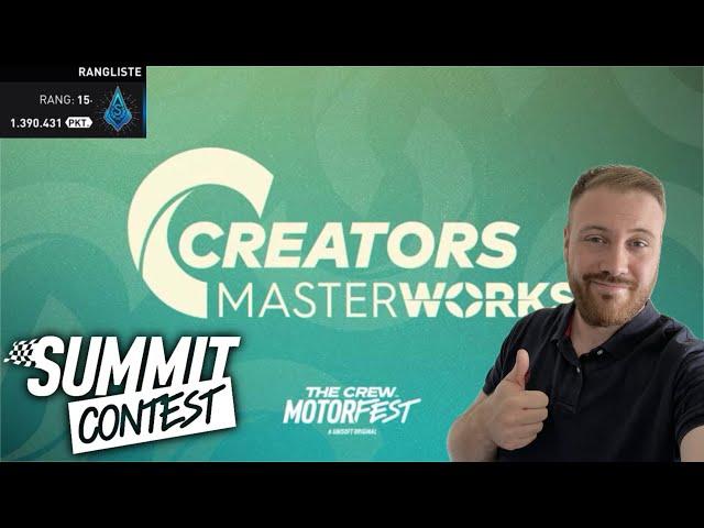 Motorfest -- Creators Masterworks Summit! - 1.390.431 Punkte Platin Guide!