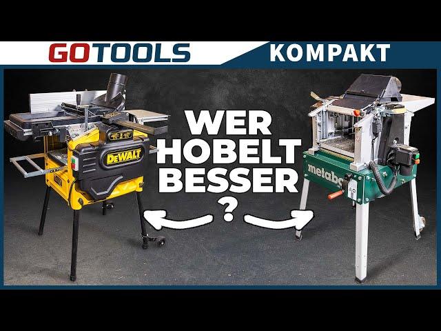 The duel of the thickness planers | Metabo VS DeWalt | The comparison test!