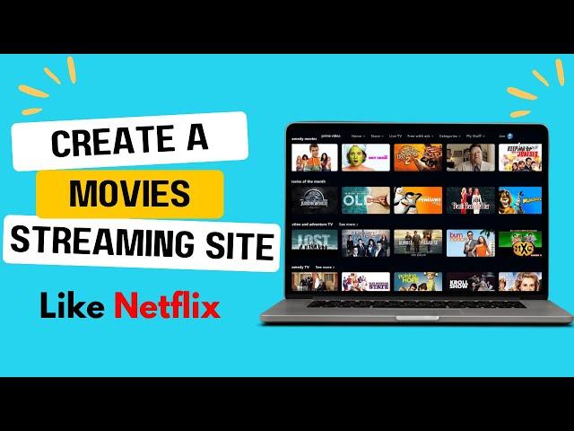 How to Create a Movie Streaming Website and OTT App Like Netflix ||Create Your own OTT Platform 2024