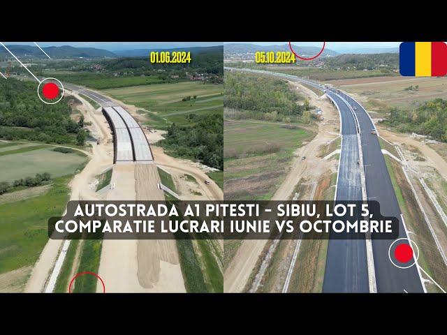 Autostrada A1 Pitesti - Sibiu, Lot 5, Merisani - Valea Brazilor | Iunie vs Octombrie | Webuild