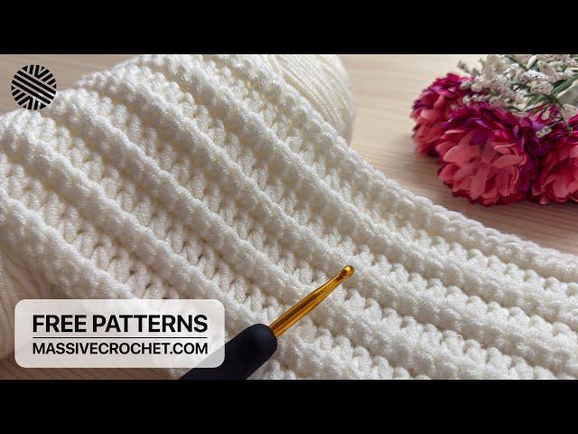 Ridiculously Easy Crochet Pattern for Beginners!  Lovely Crochet Stitch for Baby Blanket & Bag