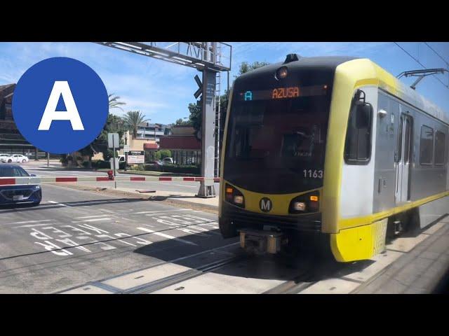 Los Angeles Metro A Line Full  Rider’s View Azusa to Long Beach