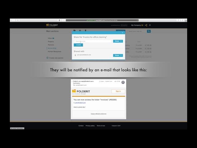 How to Share Files and Folders in Document Management System Software Folderit