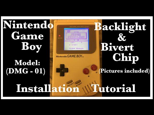 Nintendo Game Boy - Backlight/Bivert Chip Installation Tutorial (With Pics!) - DMG - 01