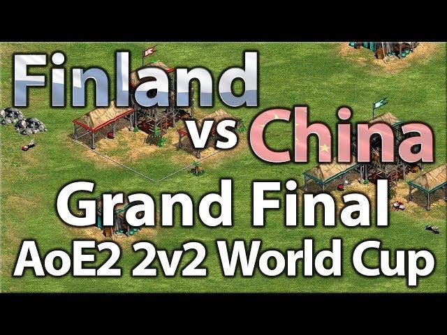 AoE2 2v2 World Cup | China vs Finland | Grand Finals