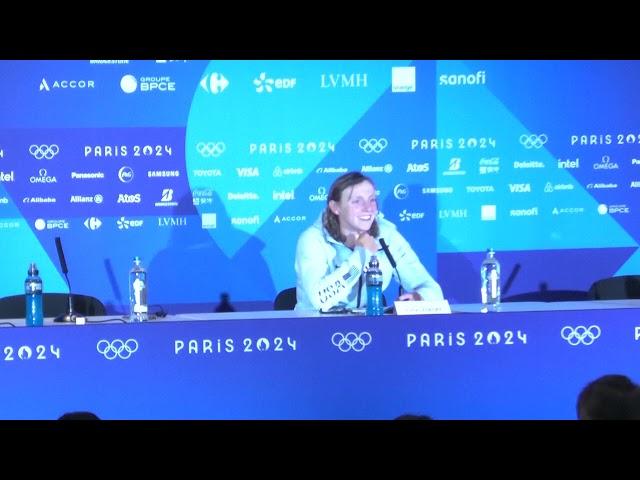 Ledecky gets emotional talking about Finke & Smith after winning bronze in 400m freestyle｜Paris 2024