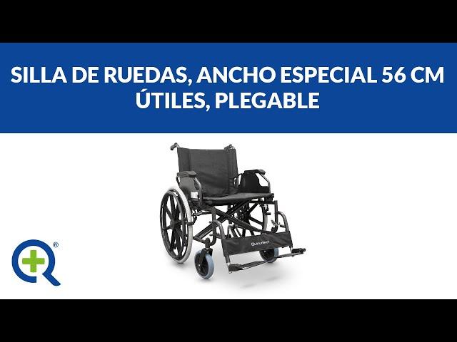 Silla de ruedas plegable - Ancho especial: 56 cm | Quirumed