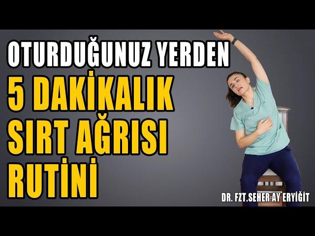 OTURDUĞUNUZ YERDE 5 DAKİKALIK EGZERSİZ RUTİNİ #aktifizyo #fiziktedavi #omurgasağlığı