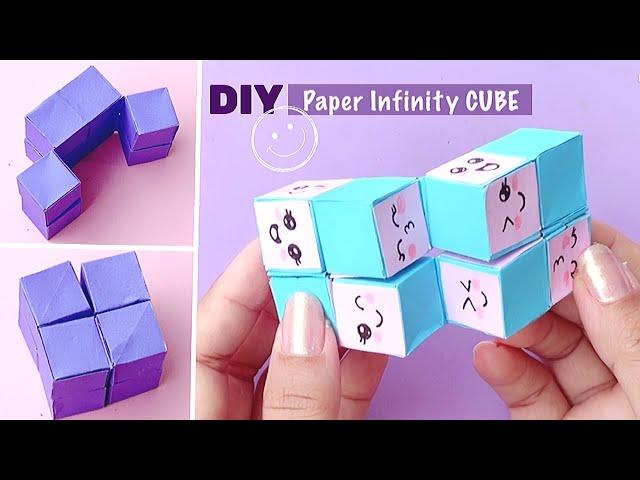 How to make a paper Infinity Cube? Infinity cube fidget toy (viral TikTok fidget toys)