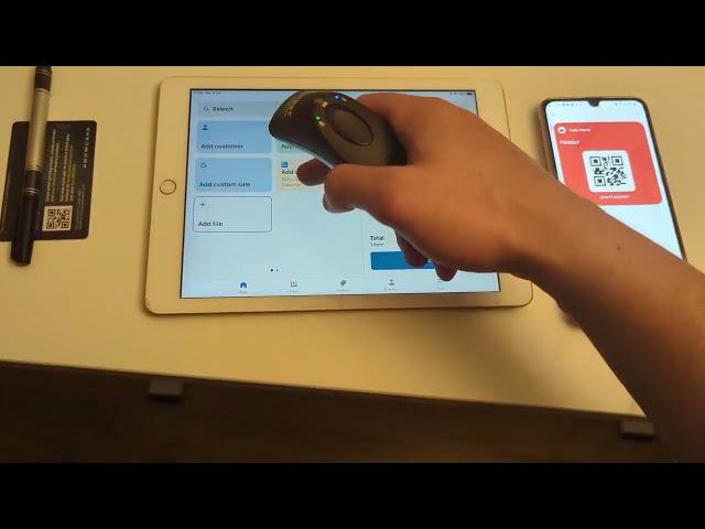 Quickly add a customer to the Shopify POS cart by scanning a barcode