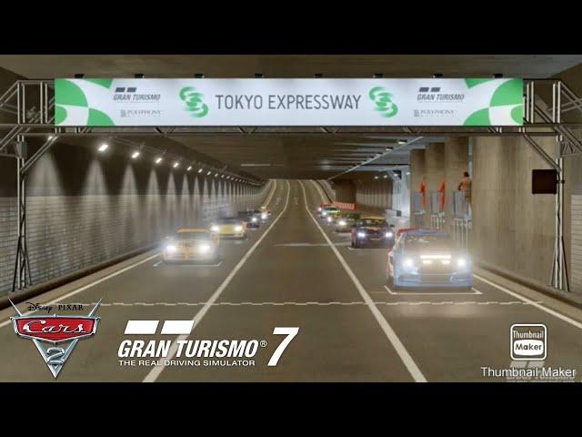 Cars 2 Tokyo Race | Gran Turismo 7 | Recreation | (Read Description)