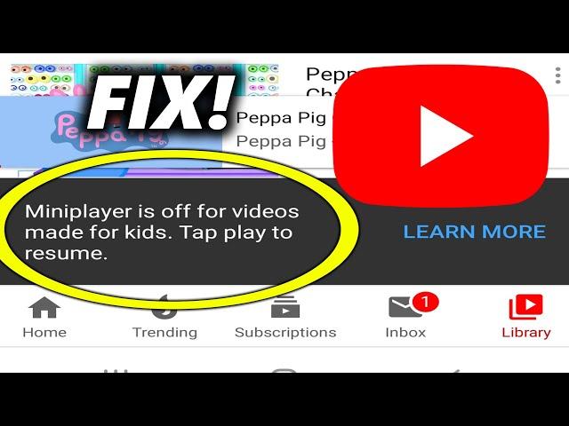 How to FIX YouTube MINIPLAYER Turns off for my YouTube Video | YouTube MiniPlayer Update