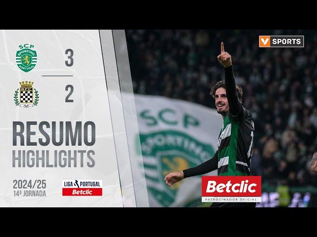 Resumo: Sporting 3-2 Boavista (Liga 24/25 #14)