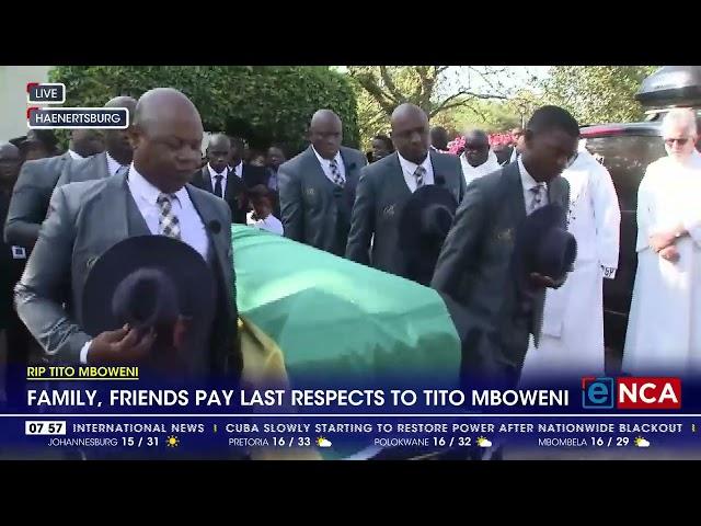 RIP Tito Mboweni | Family, friends pay last respects to Tito Mboweni