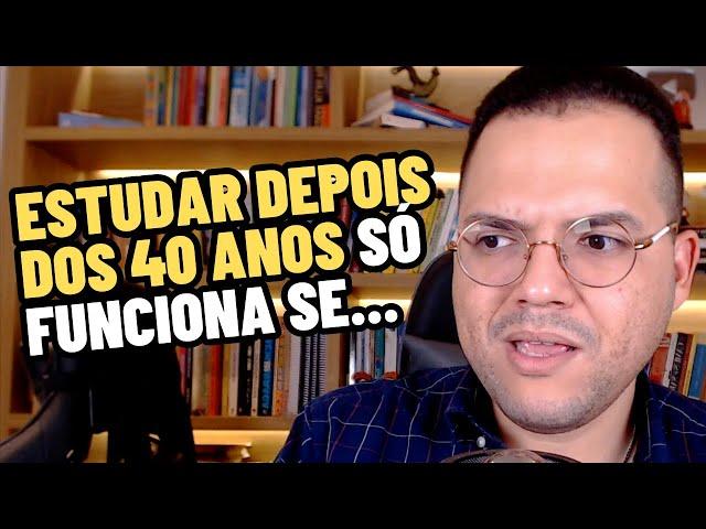 VALE A PENA ESTUDAR DEPOIS DOS 40? - Professor Piccini Responde