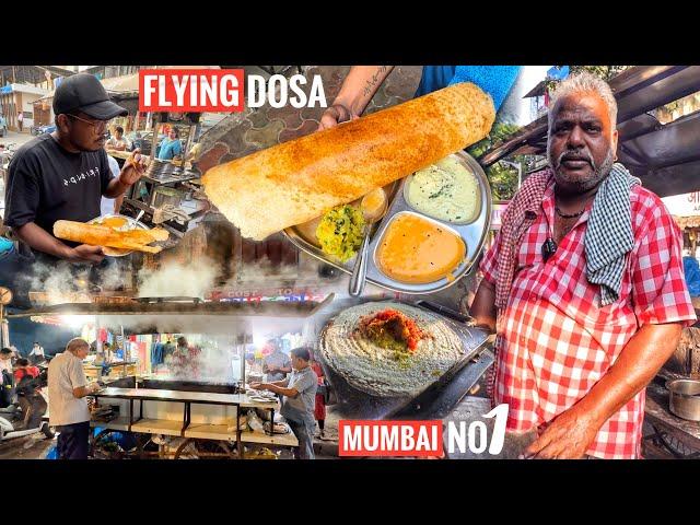 India's Famous Rajinikanth Style Flying Dosa in Mumbai | Special Mysore Masala Dosa | Street Food