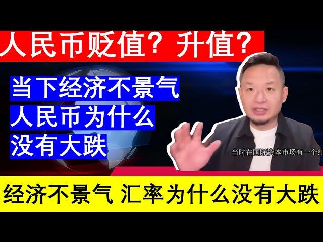 人民币汇率之谜：贬值升值？01为什么中国经济不景气，汇率没有大跌｜老王的咸猪手