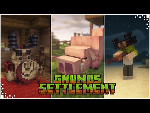 Gnumus Settlement (Minecraft Mod Showcase) | New Mobs & Items | Best Content Mod | 1.18/1.19/1.20