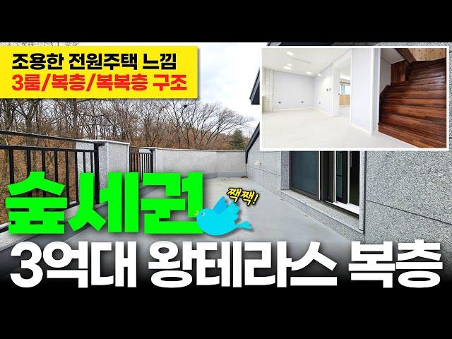 [안산신축빌라] 짹짹️ 숲세권 3억대 왕테라스 복층 조용한 전원주택 느낌 3룸/복층/복복층 다양한 구조 (No.2093) [안산복층테라스]