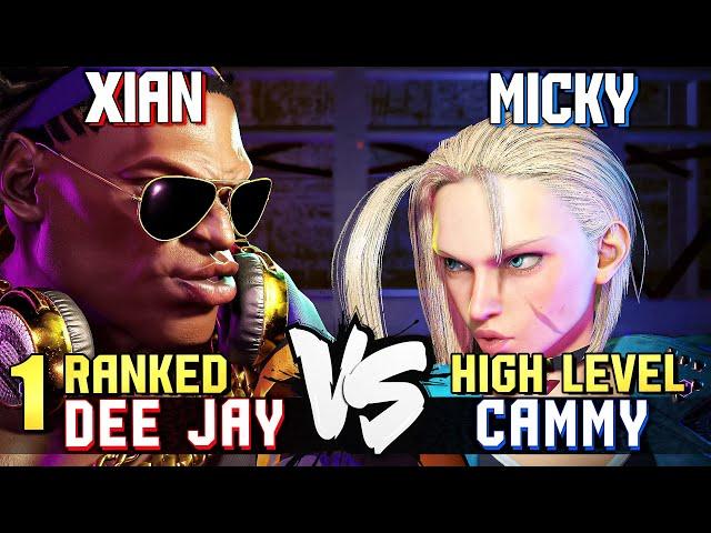 XIAN (#1 Ranked Dee Jay) vs Micky (#13 Ranked Cammy) STREET FIGHTER 6 Showdown!