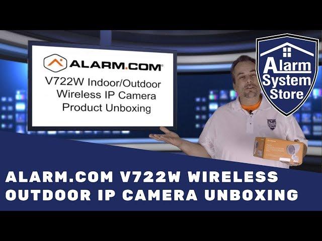 Alarm.com V722W Wireless Indoor Outdoor IP Camera Unboxing