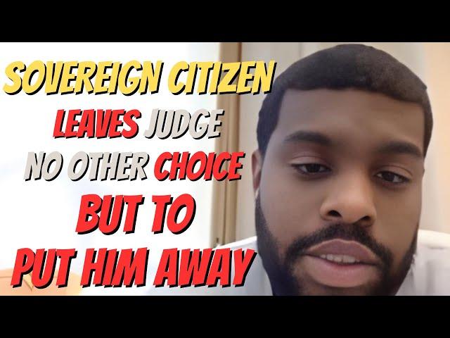 Sovereign Citizen LEARNS The HARD WAY This Judge Is NOT To Be PLAYED With